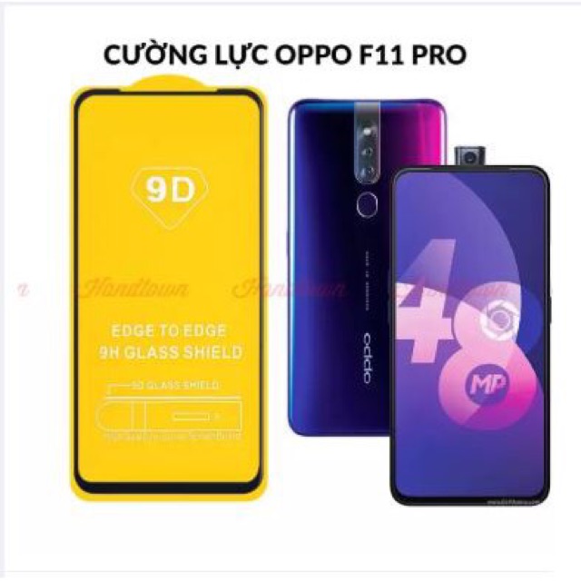 Bộ 2 kính cường lực Full keo,Full màn oppo F11 Pro,F11Pro