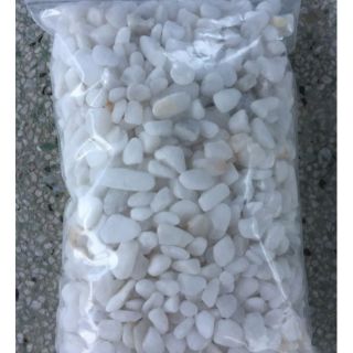 1kg sỏi trắng-đá trắng trang trí bể cá (kích thước 1-2 cm)