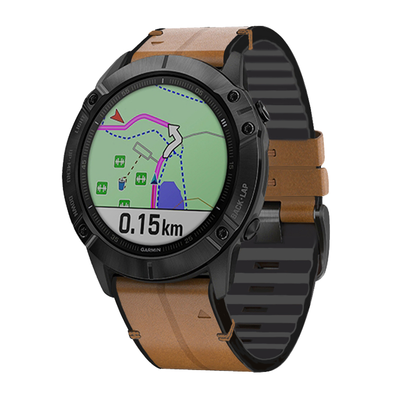 Dây đeo da 22mm cho đồng hồ thông minh Garmin Fenix 6/6 Pro/Fenix 5/5 Plus/Frontier/Approach S62/S60/Forerunner 945/935