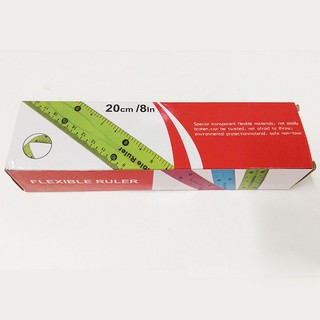 24 thước kẻ dẻo flexible ruler 20cm ( 1 hộp )