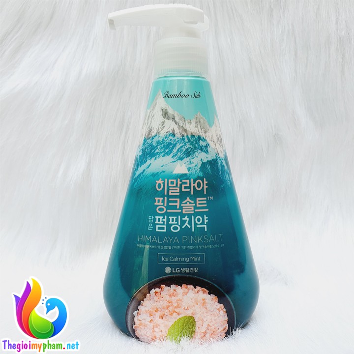 Kem Đánh Răng Pumping Muối Hồng Himalaya - Ice Calming Mint – Hương Bạc Hà Mát Lạnh 285g