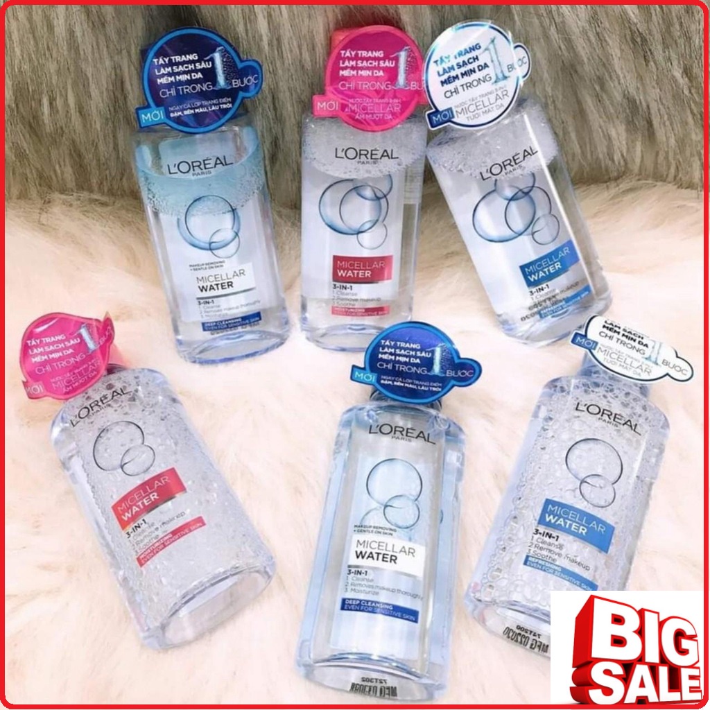 Nước tẩy trang Loreal - L'Oreal Paris 3-in-1 Micellar Water