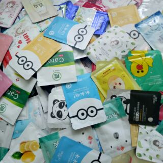 Mask nội địa trung combo mix 50 miếng mặt nạ dưỡng da thương hiệu bingju images bioaqua....