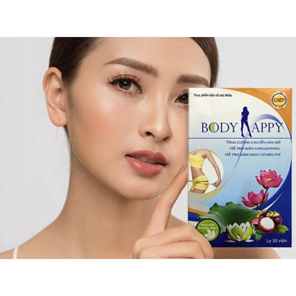 Body Happy, hỗ trợ giảm cân, giảm nguy cơ béo phì (hộp 30 viên) hàng chính hãng.