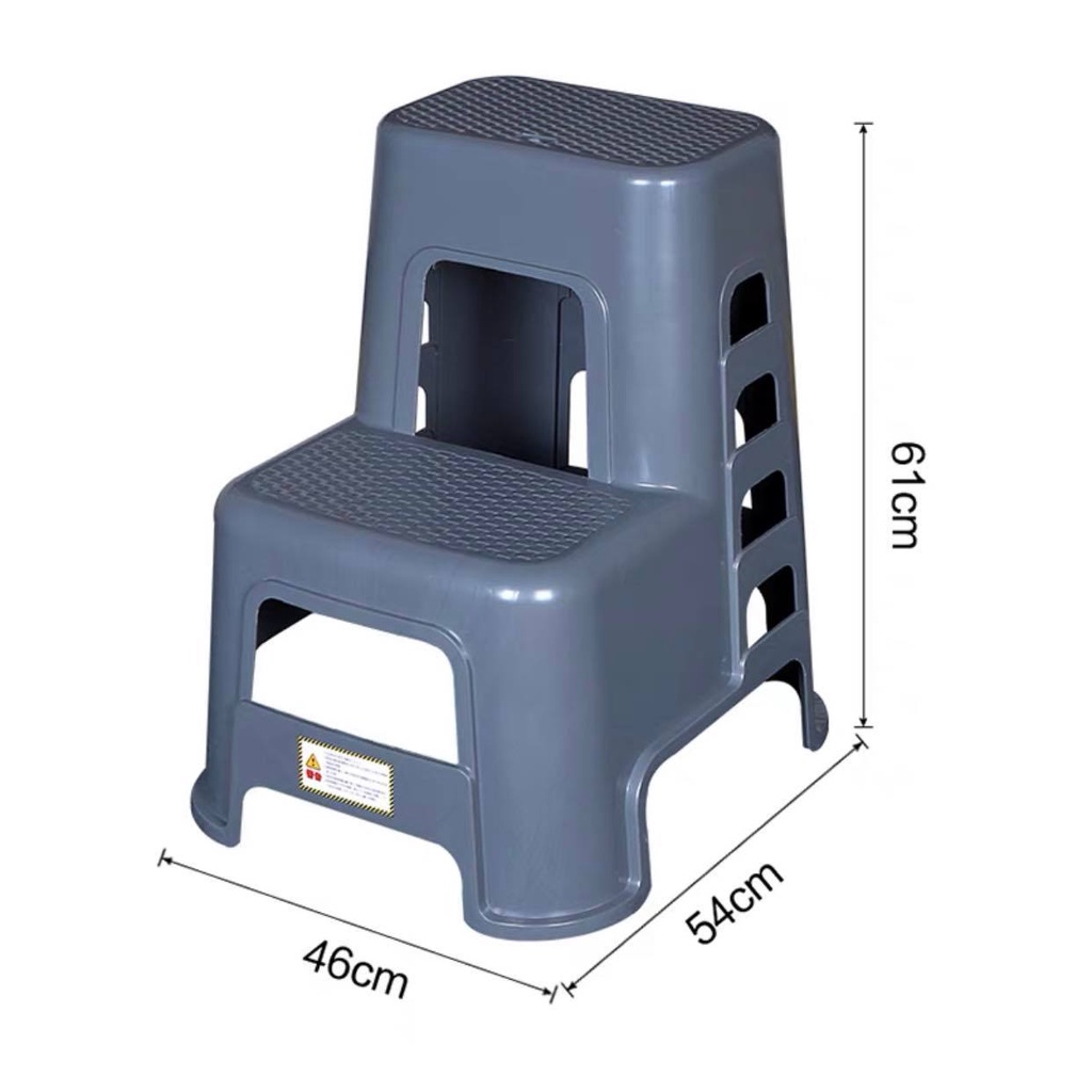 Ghế nhựa 2 tầng siêu bền 61cm - ghế nhựa chăm sóc xe