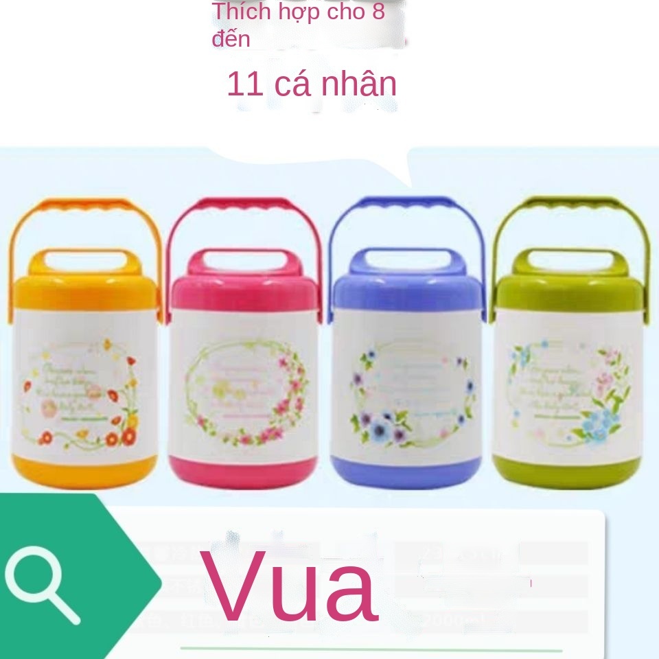 ✿Bình giữ nhiệt dung tích cực lớn, xô đựng canh, hộp cơm bento, hộp lót inox, hộp cơm 2 tầng, hộp cơm sinh viên nhân viê