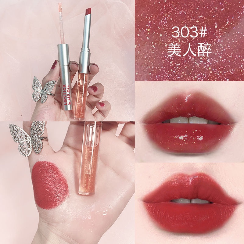 Son Kem Hiệu Ứng Gương Thiết Kế 2 Trong 1 Mansly