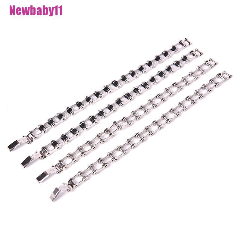 Vòng Tay Dây Xích Bằng Thép Không Gỉ Thời Trang Cho Nam Newbaby11