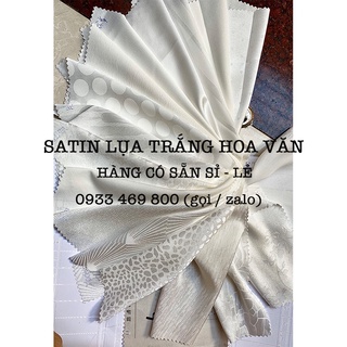 Vải may áo dài satin lụa hoa văn đẹp mềm mịn