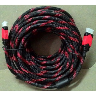 [Hàng Loại 1] Dây cáp HDMI 15m tròn (Đen phối đỏ)