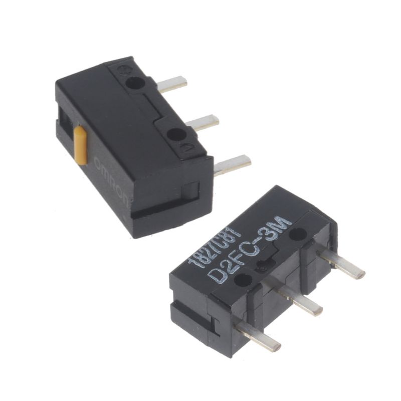 Utake 5Pcs Original OMRON D2FC-3M 0.74N Yellow Dot Mouse Micro Switch Universal with 7N 10m 20m OF