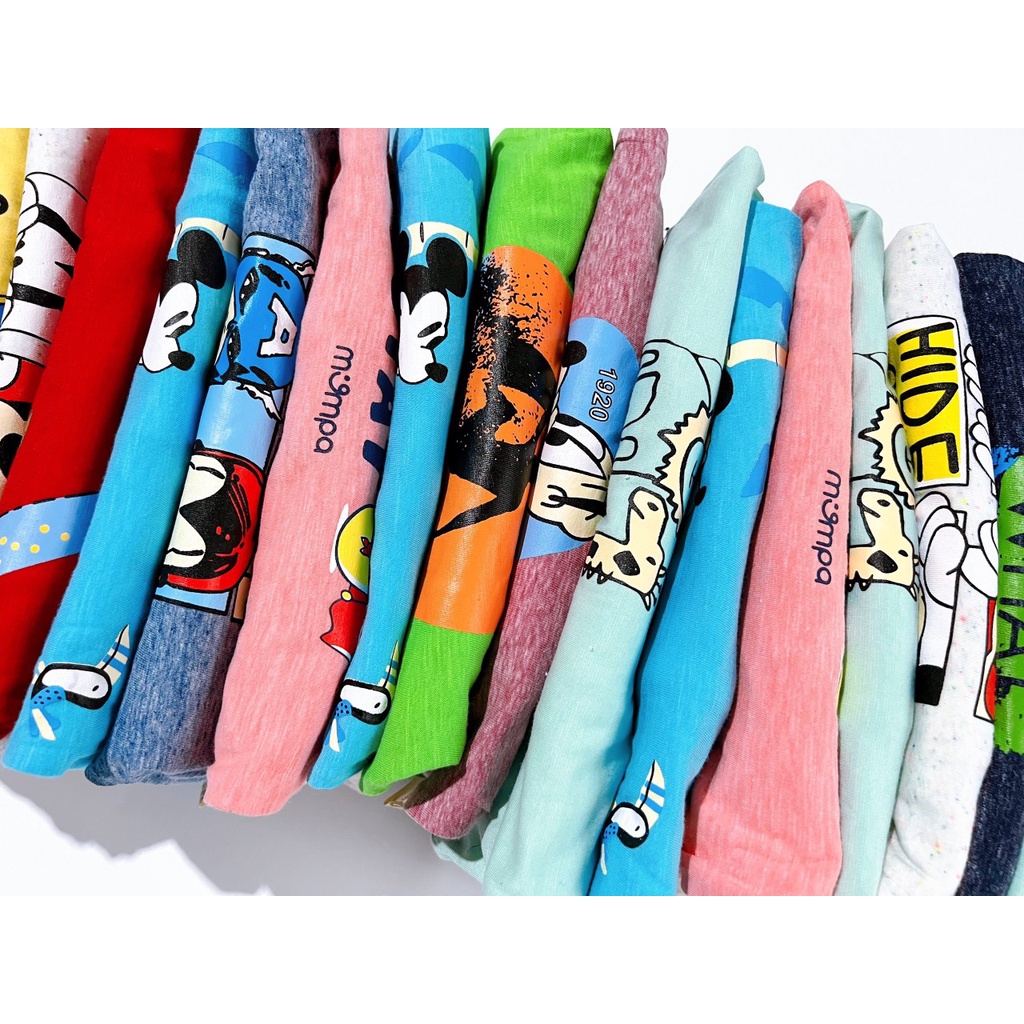 Bộ quần áo cộc tay thun cotton bé trai