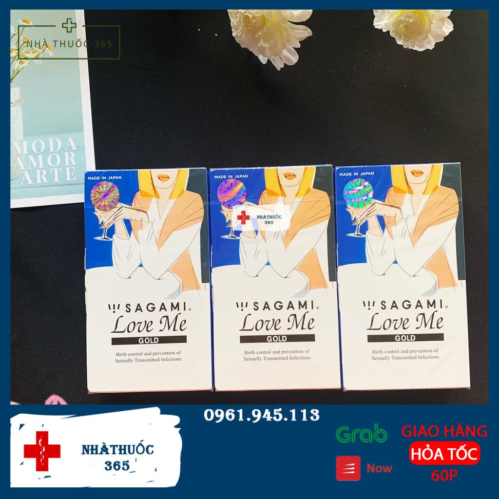 Combo 3 hộp 30 chiếc bao cao su Sagami Love Me Gold siêu mỏng