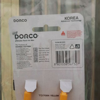 Combo 2 Dao cạo râu 2 lưỡi Dorco siêu bén