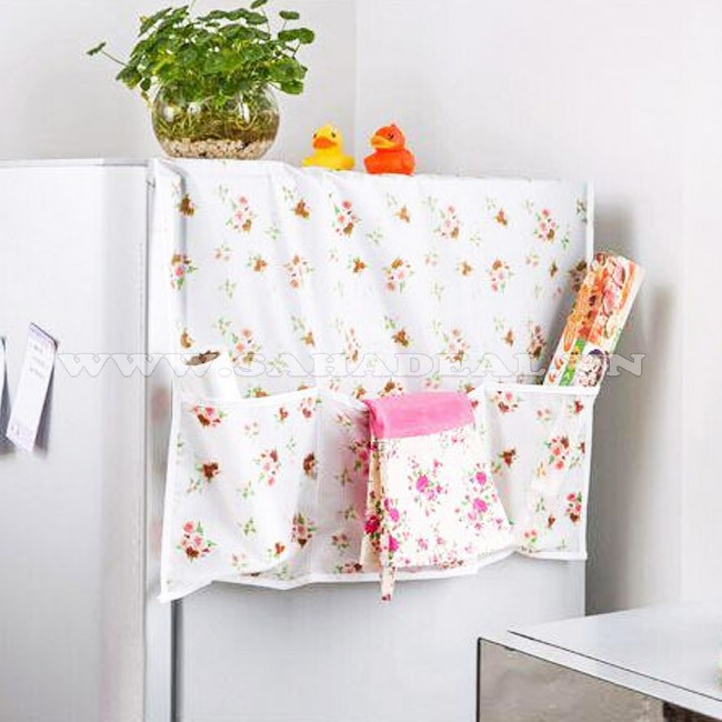 Khăn phủ tủ lạnh chống bụi mẫu mới 1167 SHIPNHANH88