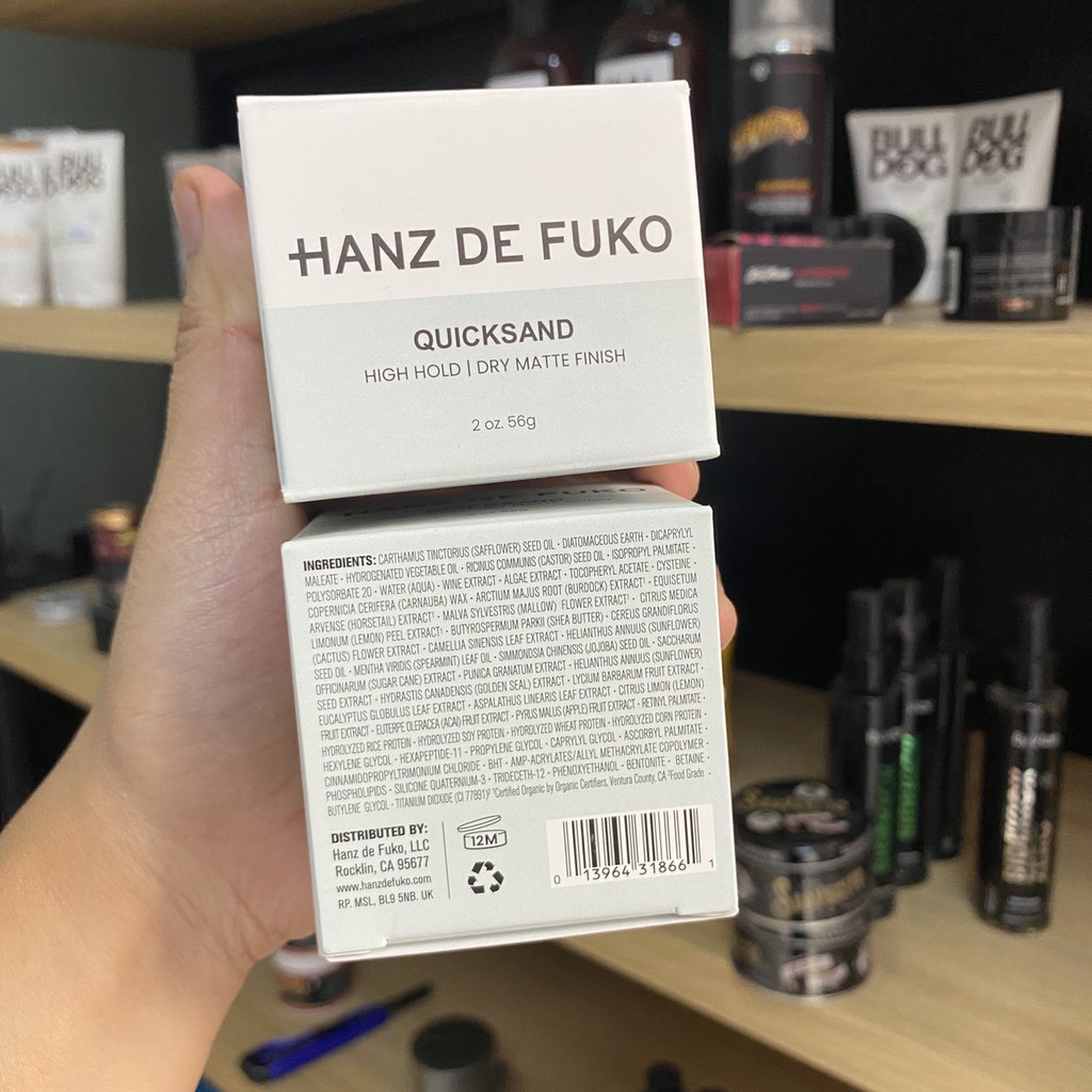 Sáp Vuốt Tóc Hanz De Fuko Quick Sand + Tặng lược + Pre-styling Reuzel Tonic 20ml