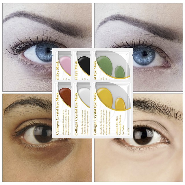 Mặt nạ mắt Collagen 24K Gold LANBENA chống lão hóa xóa quầng thâm