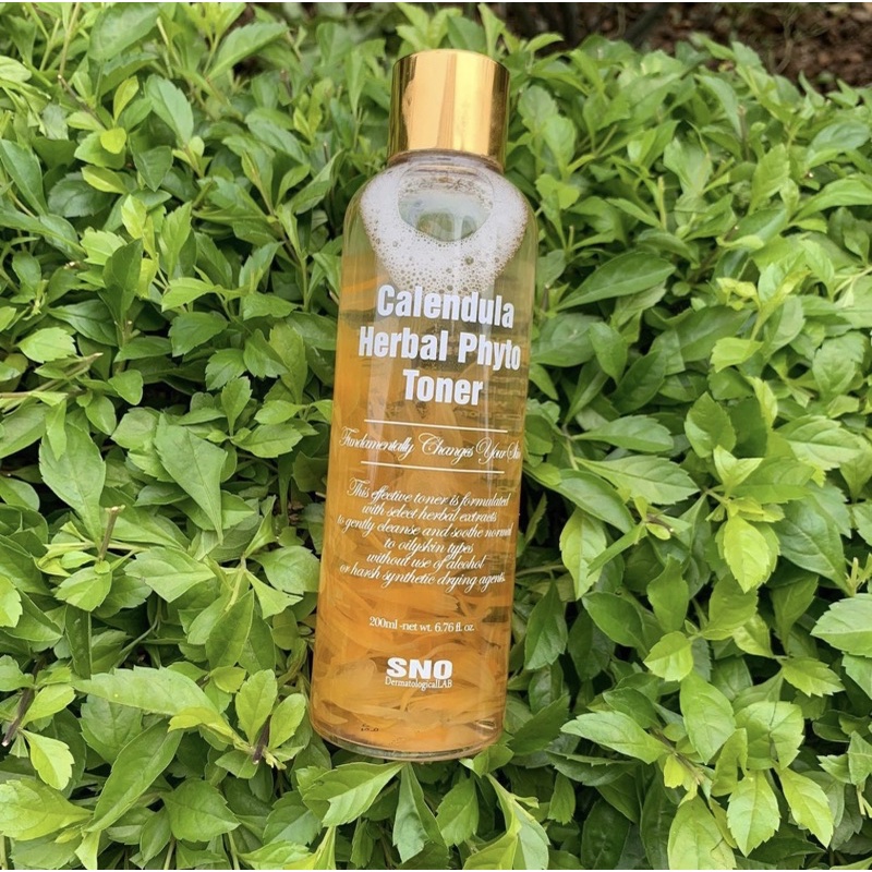 TONER HOA CÚC SNO Calendula Herbal Phyto HÀN QUỐC-bản dupe hoàn hảo của toner kiehl’s
