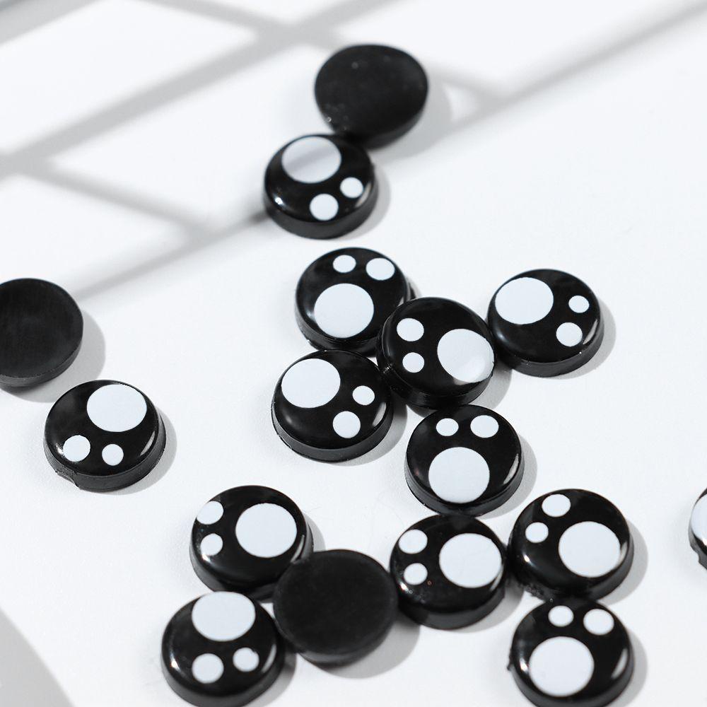 Set 1 20 / 40 Đôi Mắt Nhựa Màu Đen Cho Búp Bê Nhồi Bông