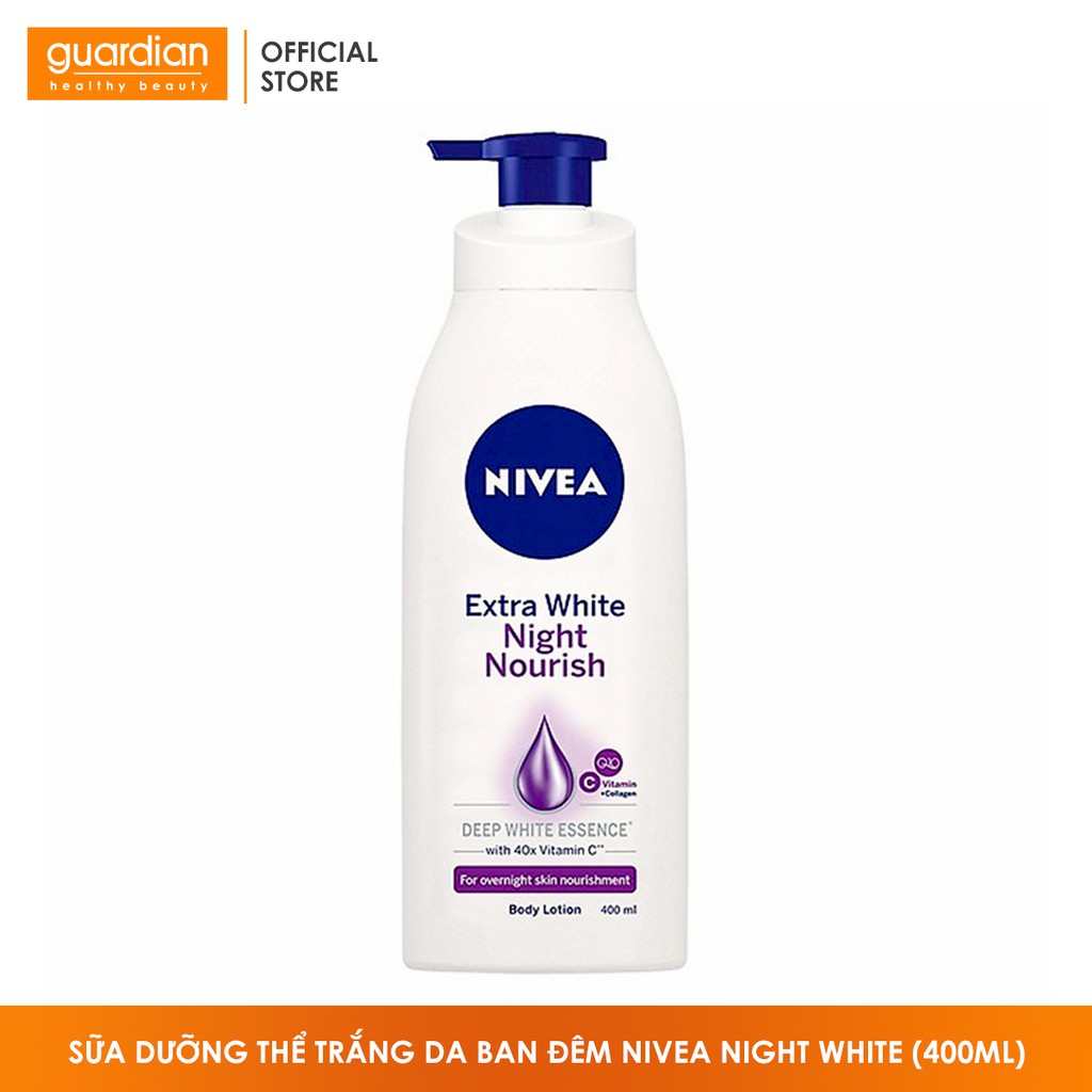 Sữa dưỡng thể trắng da ban đêm Nivea Night White (400ml)