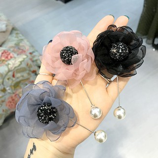 Trâm cài áo handmade hoa voan