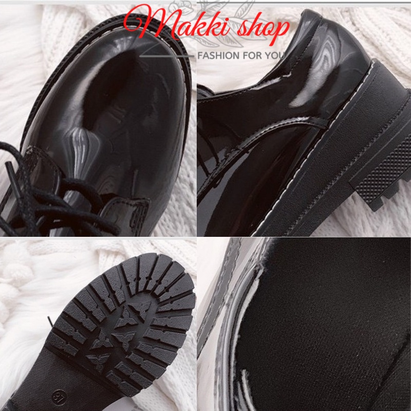 Boot nữ cổ thấp tăng chiều cao, giày boot nữ đế cao da bóng thời trang cao cấp giá rẻ MAKKI SHOP TD423