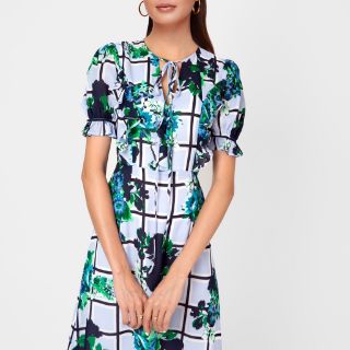 Đầm midi đuôi cá voan lụa Banan@
