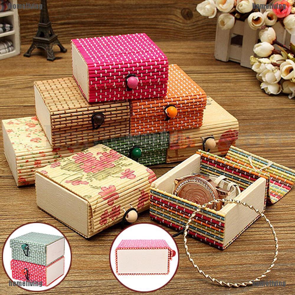 Hộp Đựng Trang Sức Bằng Gỗ Tre