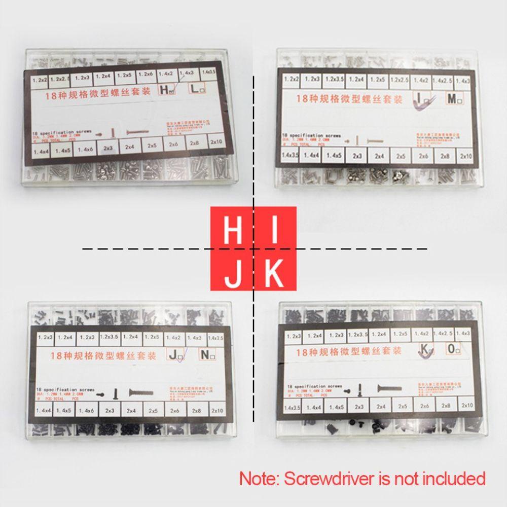 Hộp Ốc Vít Đầu Tròn Mini Cho Mắt Kính / Máy Tính / Đồng Hồ