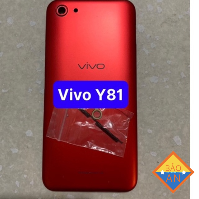 Lưng vỏ vivo Y81 gồn lưng viền,phím bấn , kính cam
