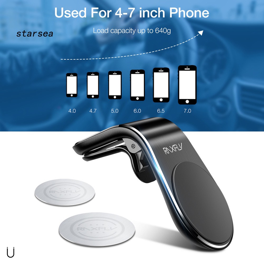 Giá Đỡ Điện Thoại Có Nam Châm Gắn Lỗ Thông Gió Xe Ô Tô 4-7inch | BigBuy360 - bigbuy360.vn