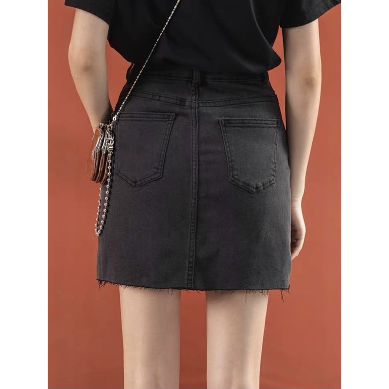 Váy Jean Chữ A- Chất Cotton - Phong Cách Năng Động Hàn Quốc | BigBuy360 - bigbuy360.vn