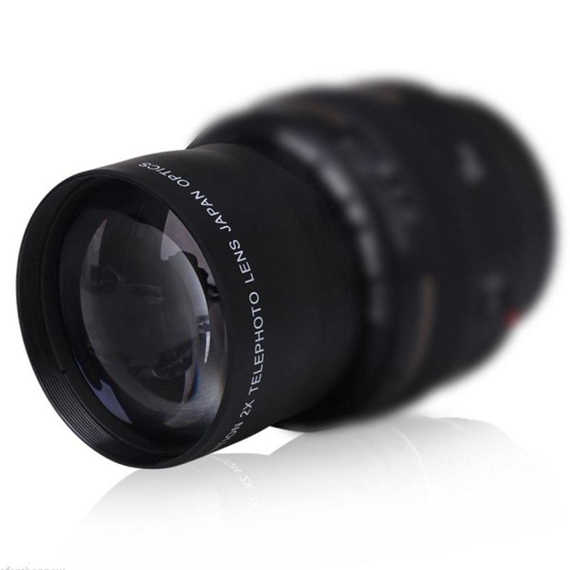 Bộ Chuyển Đổi Ống Kính Chuyên Nghiệp HSV 58mm Với Nắp Ống Kính Và Túi Đựng 2.0x Cho Microcosmic