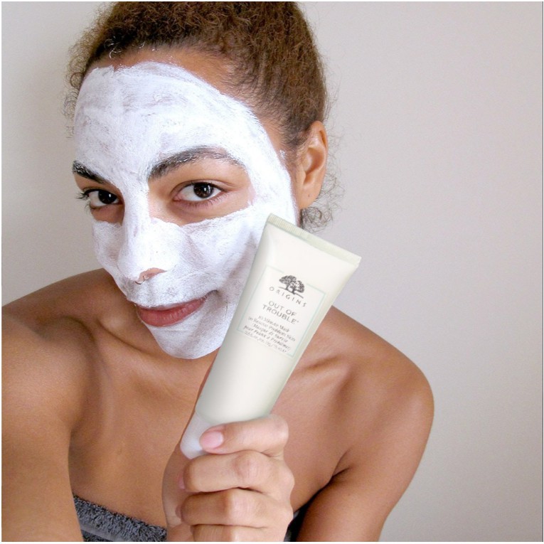 Mặt nạ đất sét dành cho da mụn Origins Out of Trouble 10 Minute Mask To Rescue Problem Skin