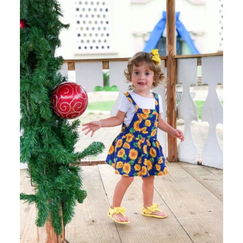 ❤XZQ-Sweet Kids Baby Girls Princess Floral Sleeveless Dress Overalls Summer Clothes Suits