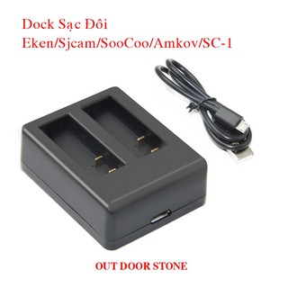 Dock sạc đôi cho camera Eken/Sjcam/Amkov/SooCoo/SC-1