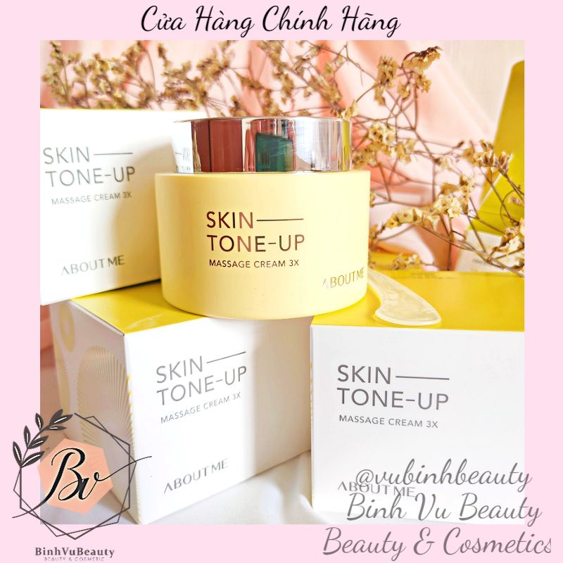 Kem massage Skin Tone Up 3x ABOUTME Cream thải độc dưỡng trắng