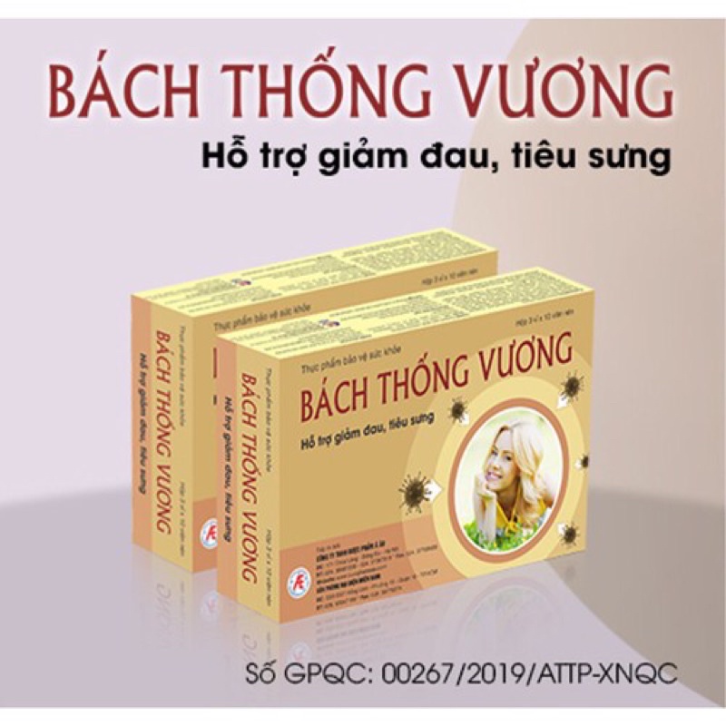 [Tích điểm] Bách Thống Vương - Hộp 30 viên giúp giảm đau nhức