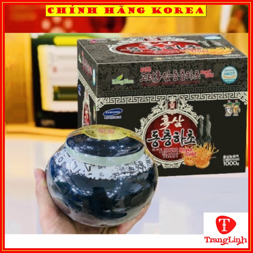 Cao hắc sâm - Đông trùng hạ thảo Kanghwa, hũ 1kg - Cao sâm hàn quốc - Tăng đề kháng, phòng ung thư - tranglinhkorea
