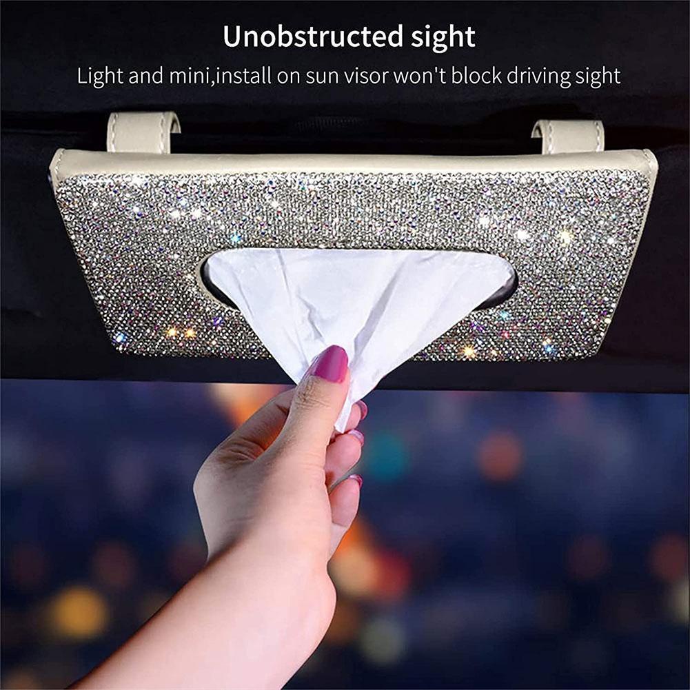 Túi đựng khăn giấy treo tấm che nắng xe hơi J1B3 P3U3 R7P7 X3I3 G6P6 W6X0