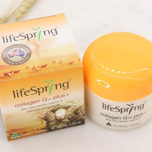 Kem nhau thai cừu dưỡng da chống lão hóa của Úc Lifespring Collagen Q10 Plus 100ml