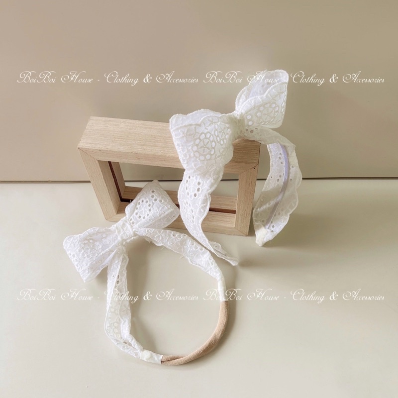 Turban, bờm nơ dựng thiết kế style Korea cho bé