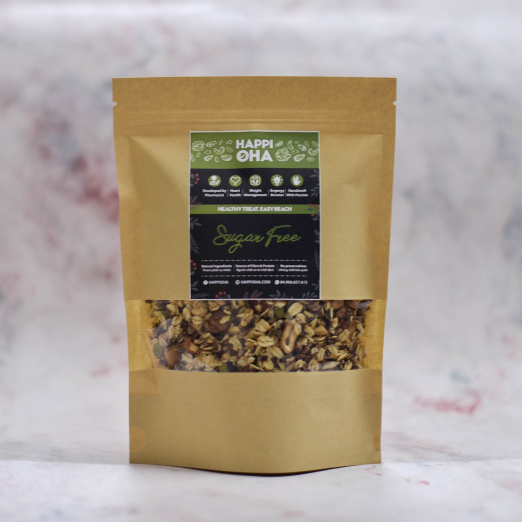 Granola Sugar Free 240/800g - Ngũ cốc ăn kiêng không đường HAPPI OHA | BigBuy360 - bigbuy360.vn