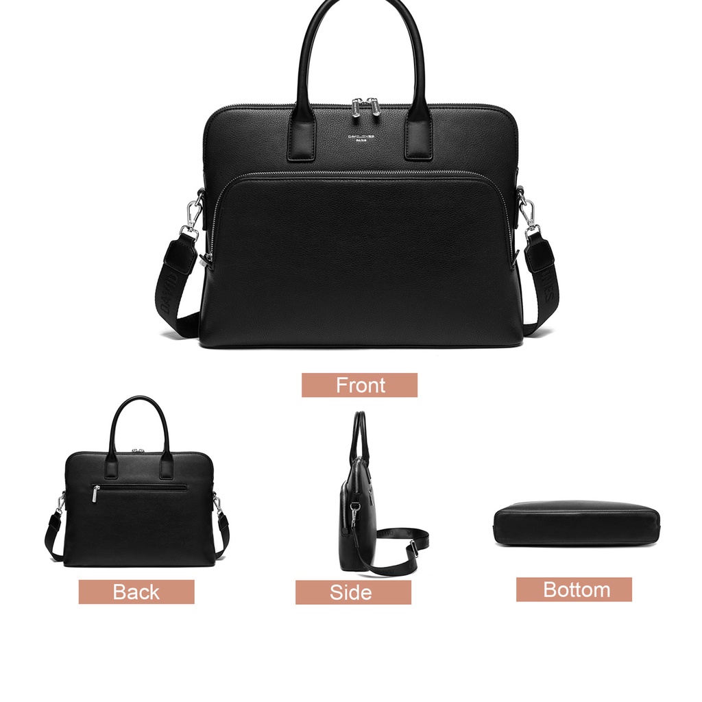 Túi xách da PU DAVID JONES Paris thời trang cho nam