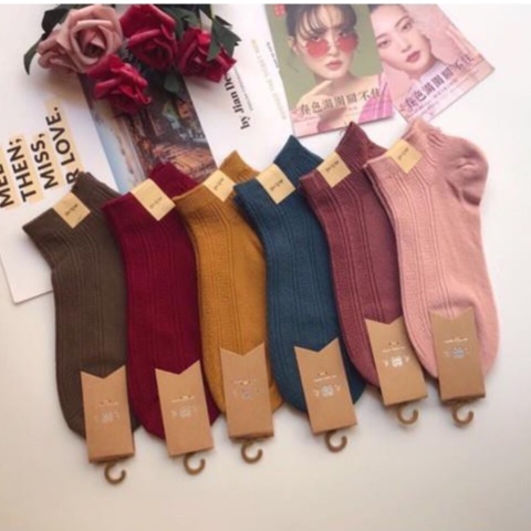 Set 10 Đôi Tất Len Gân Nữ Loại Mới Cao Cấp.
