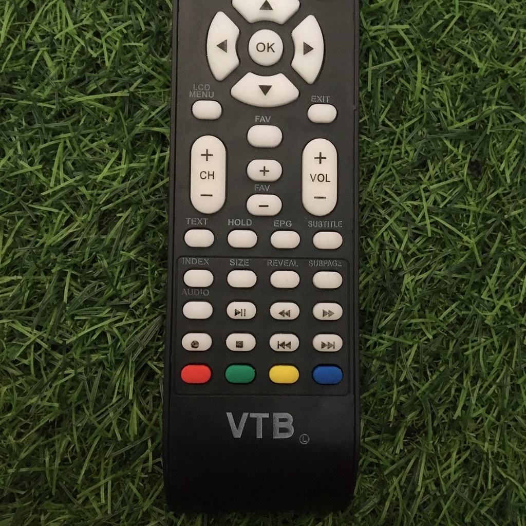 ĐIỀU KHIỂN ĐẦU THU VTB - REMOTE ĐIỀU KHIỂN ĐẦU THU VTB NÚT BÀN PHÍM MÀU TRẮNG - TẶNG KÈM PIN VÀ BẢO HÀNH 3 THÁNG