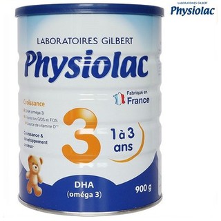 Sữa bột Physiolac số 1, 2, 3 900g Date 2023 [Mẫu mới]