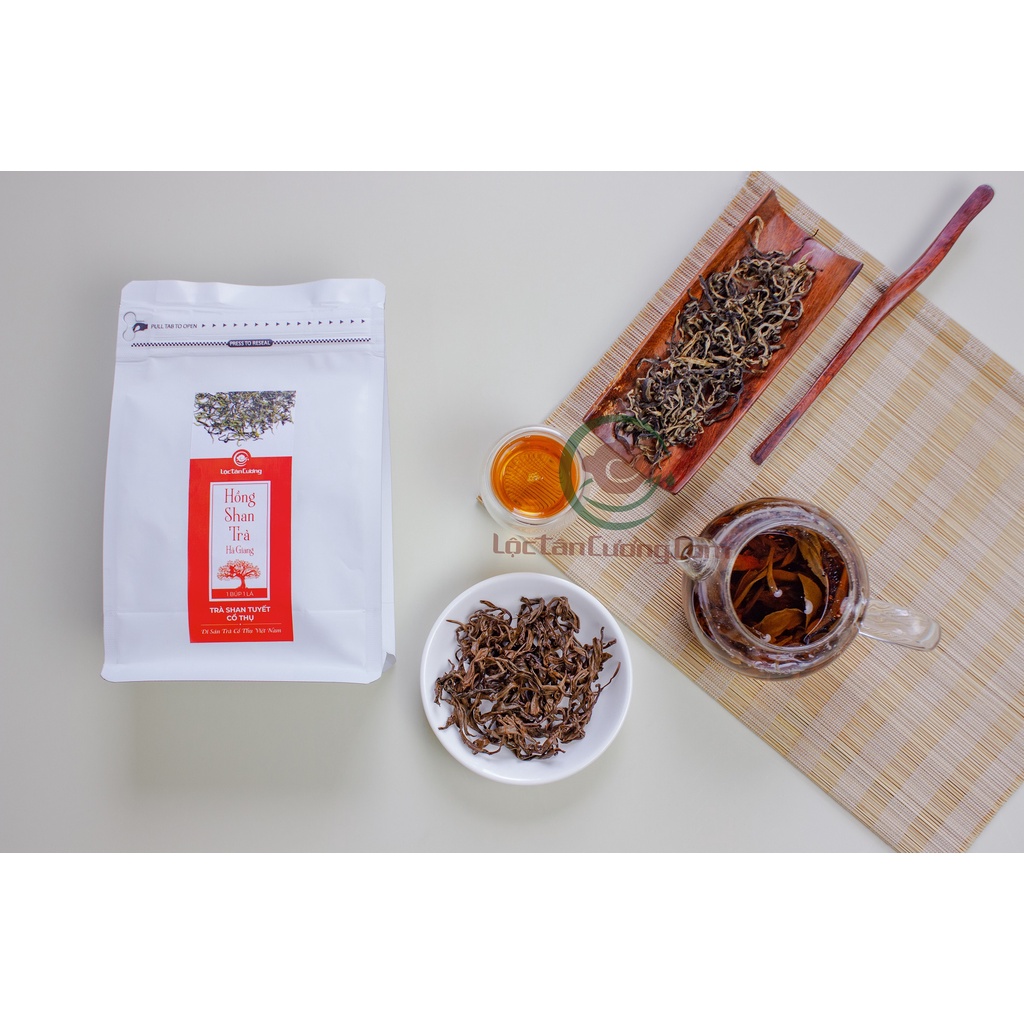 Hồng Trà Shan Tuyết Hà Giang Lộc Tân Cương Túi 100g - Hồng Trà Cổ Thụ Cao Cấp