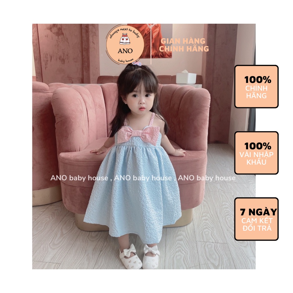 Váy dây xanh hồng