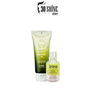 Bộ sản phẩm Giảm và Ngăn Mụn Sữa Rửa Mặt Tràm Trà Grinif và Tinh Dầu Grinif 40g